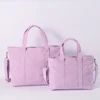 Bolso Tote lila de pana