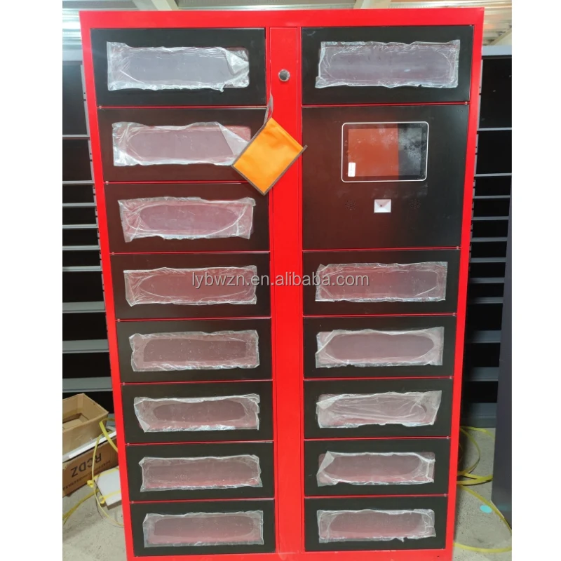 Refrigerated Heated Waterproof Smart Food Delivery Pickup Locker Fresh Food Locker With Touch Screen