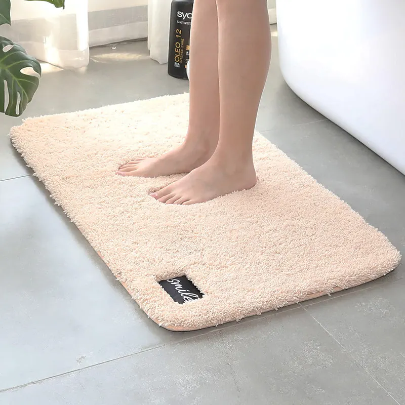 Wholesale Cheap Bathroom Washable Comfortable Anti Skid Mat Soft Shaggy