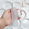 white color spray pump frosted bottle