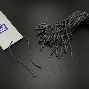 10 cm 15 cm 20 cm 25 cm Wholesale Polyester Cotton Garment Lanyard Strong Elastic Lock Gray Wax Rope