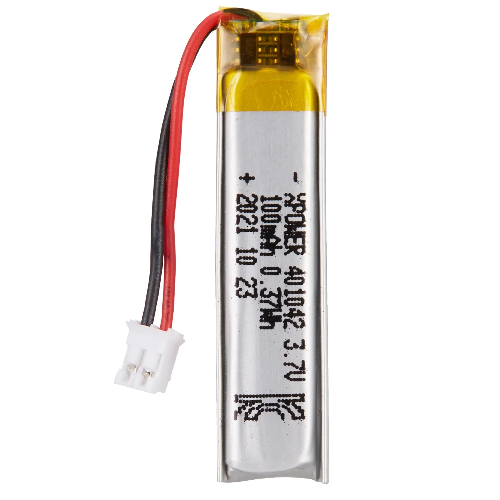 Ultra Narrow 3.7v 100mah Rechargeable Lithium Battery for Bluetooth Device