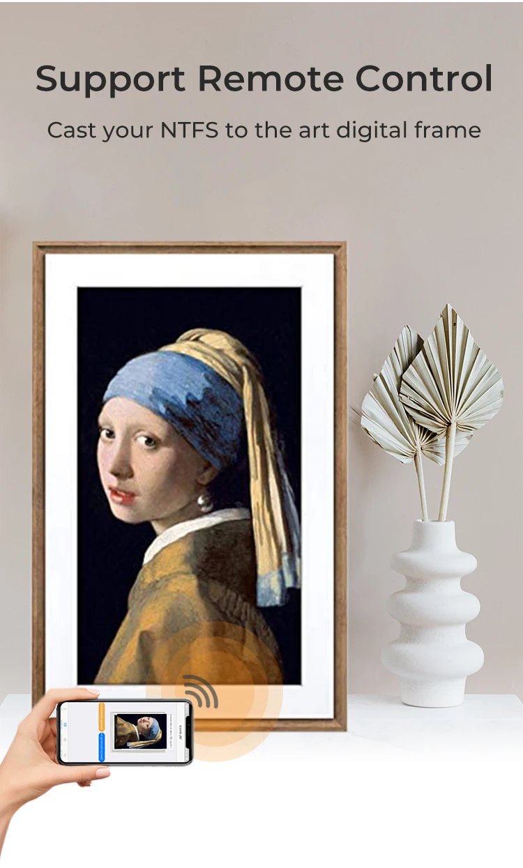 Oem Nft 32 Inch Nft Lcd Digital Pictures Frame Wifi Wallet Crypto Art