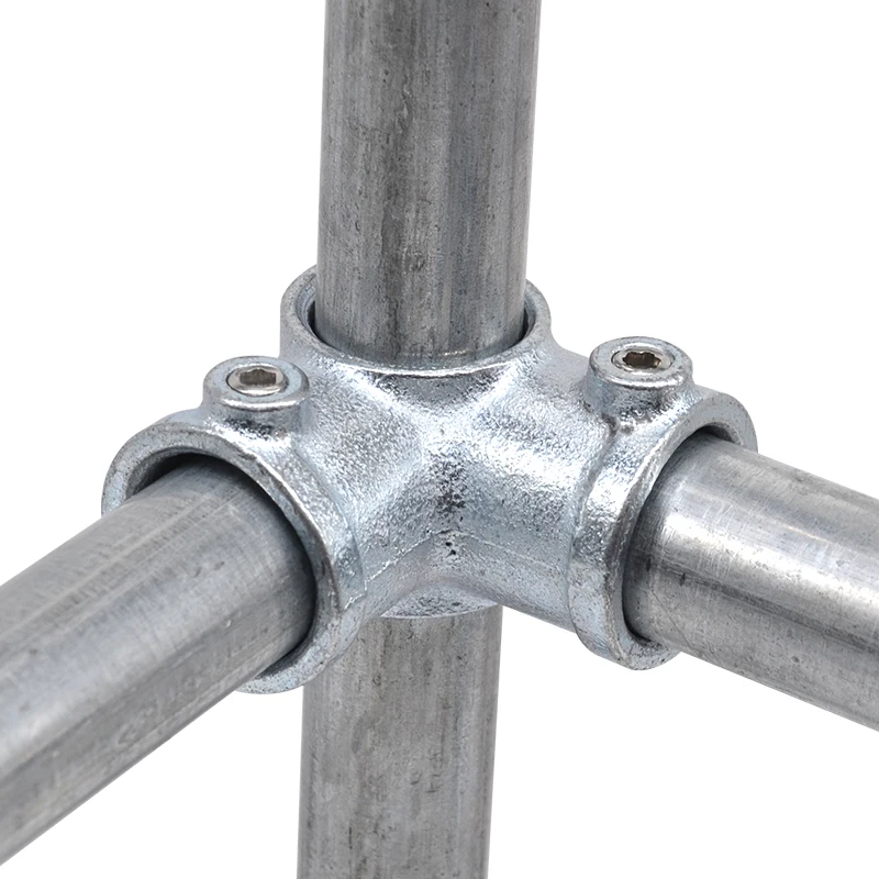 Factory EIT Brand Customized 104 Long Tee Cast Iron Key Clamp Fittings for Pipe Joints