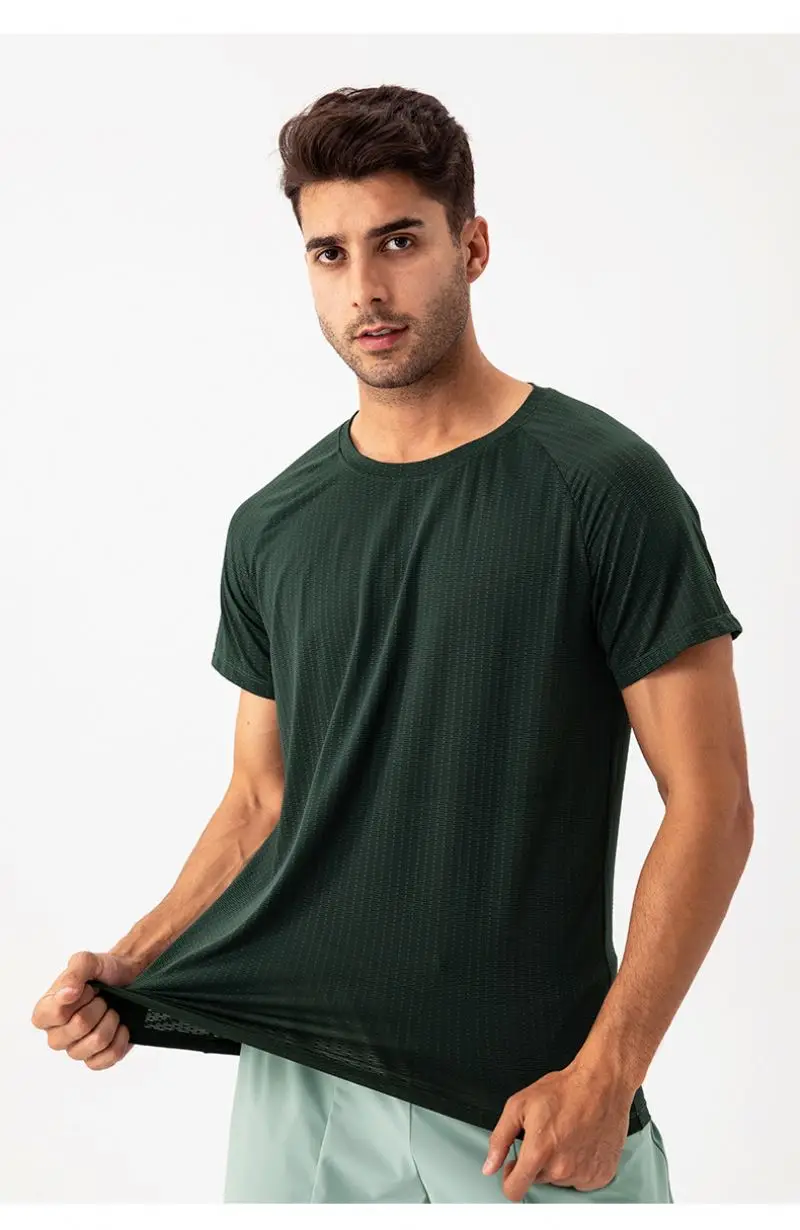 Camiseta Informal De Manga Corta Para Hombre, 100% Algodón De