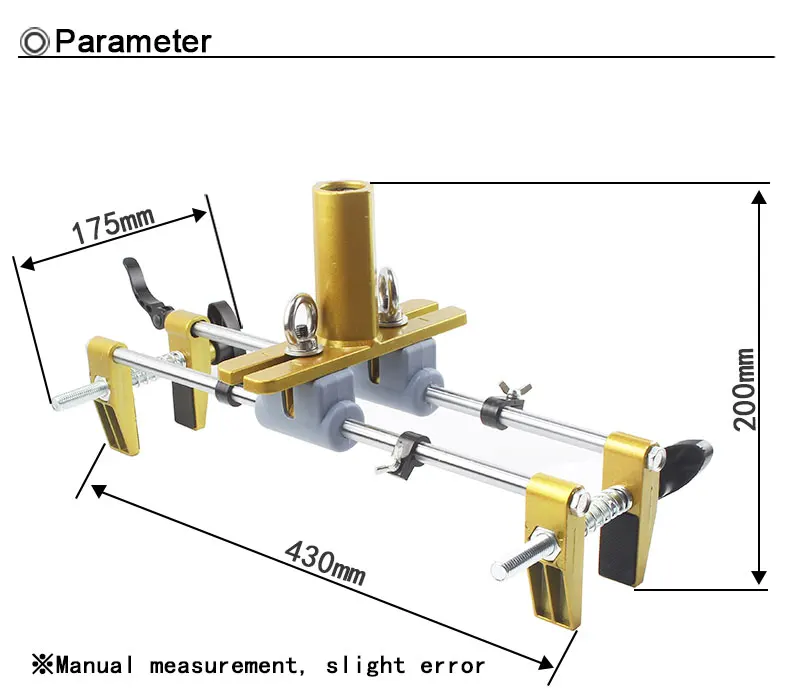 Wood Door Lock Mortising Machine For Wooden Doors With 3 Drill Bits For