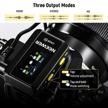 NEEWER 4GB Storage Wireless Lavalier Microphone Professional Wireless Lavalier Microphone detail image