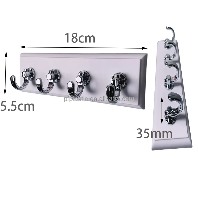 Multiple Key Hook Rack Plastic Wall Mounted Adhesive Hook Key Hook Rack Removable - Buy ...