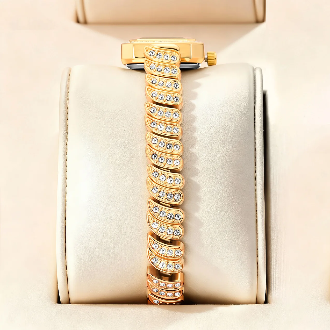 Rectangular Diamond Quartz Women's Watch OM-501734