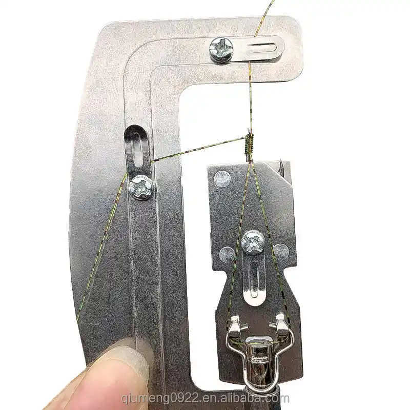 Semi Automatic Fishing Hooks Line Tier Machine Portable Stainless Steel  Fish Hook Line Knotter Tying Binding Fishing Accessories