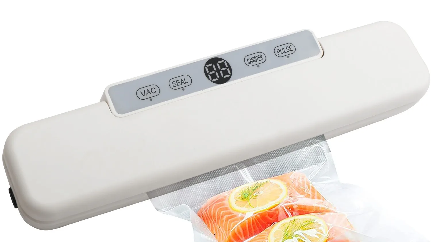 Ootd Portable Led Time Display Vacuum Sealer Machine Kitchen Food
