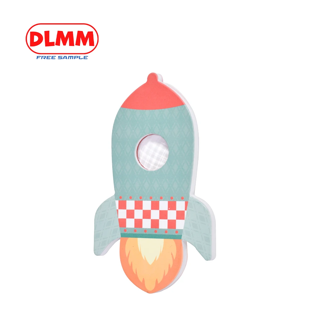 Детская Классическая мозаичная деревянная калейдоскоп в форме ракеты развивающая игрушка для изучения мира