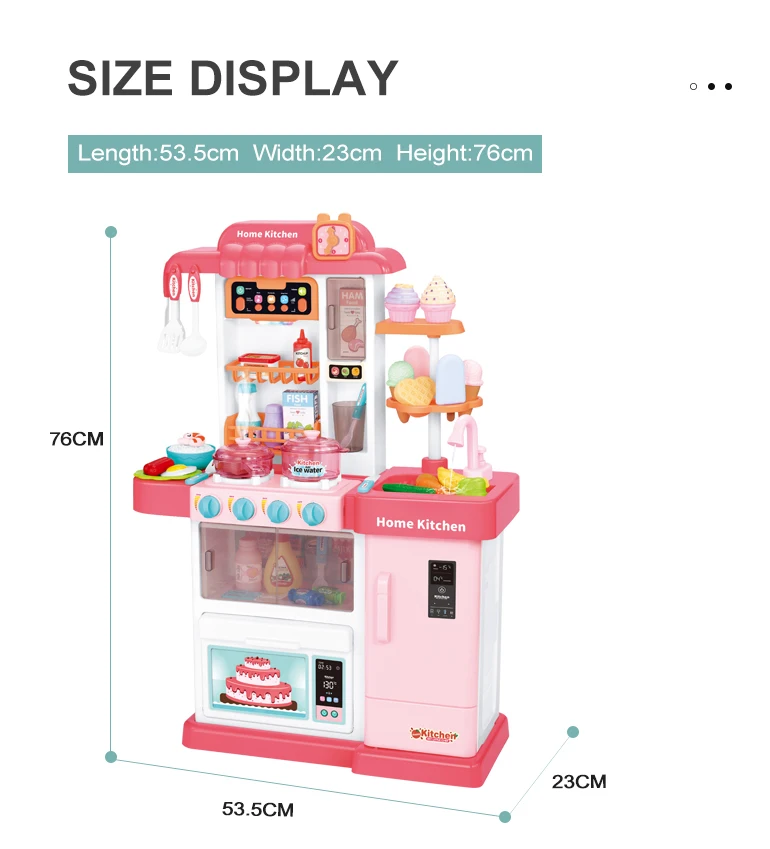 Boy and girls pretend play house multifunctional baby kitchen toy