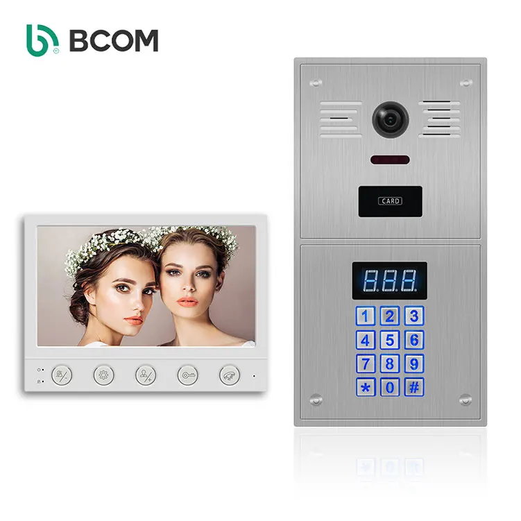 Door Bell With Camera Screen for Normal Family with Indoor Unlock and 7 Inch Screen