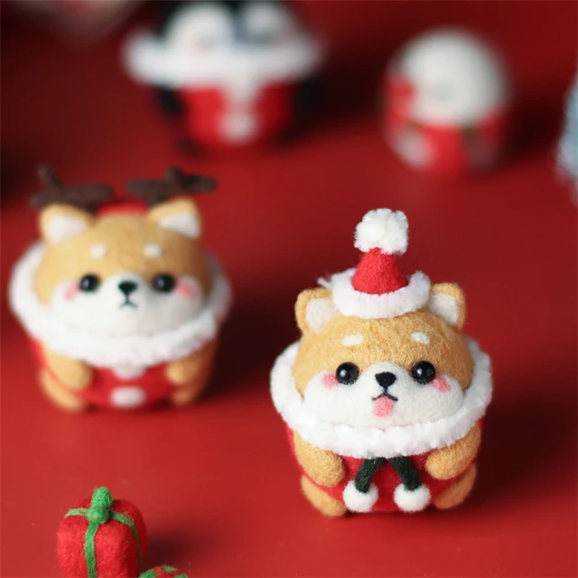 2021 Рождественское украшение мультфильм Шиба ину форма Рождественский орнамент шар