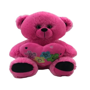 Rose Red Teddy Bear Plush Toy Hug Heart Peluches Stuffed Toys Valentine's Gift for Girlfriend