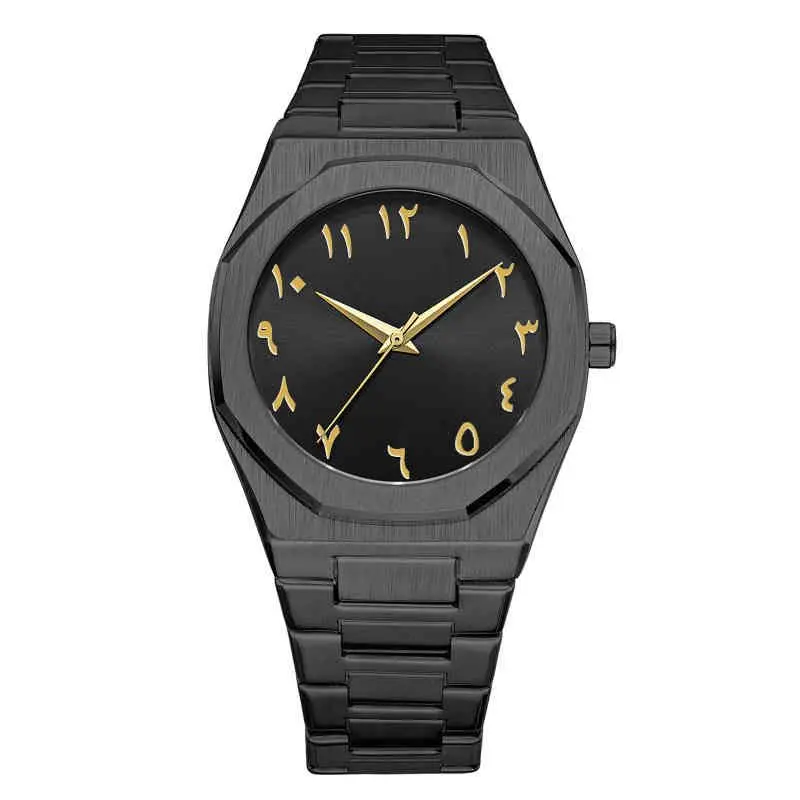 OEM Private Label Watch New Style Waterproof Arabic Numerals Dial Watch Stainless Steel Men Luxury Quartz Wirs Watches for Men