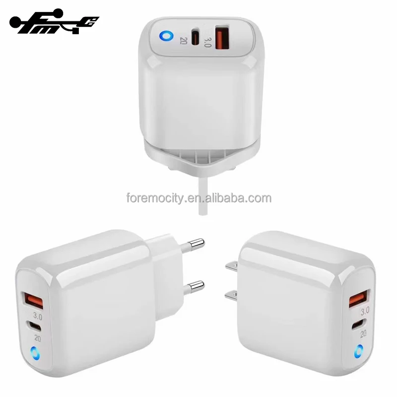 PD Fast Charging TYPE C Travel Adapter QC Wall Charger for Iphone Mobile Phone Iphone 14 Pro Max Inteligente 35W FMC