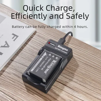 KingMa-NP-95 Advanced Battery Kit Li-ion Battery Camera Battery and Micro Usb Charger for FUJI X70 X30 X100 X100T X100TS Camera detail image