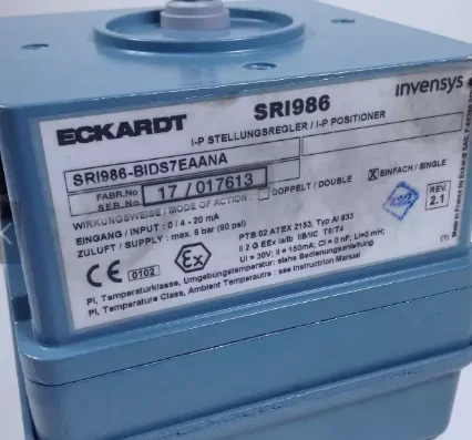 Шнайдер Фоксборо SRI986-BIDS7ZZZNA электропневматический позиционер Eckardt один I-P SRI986 SRP981