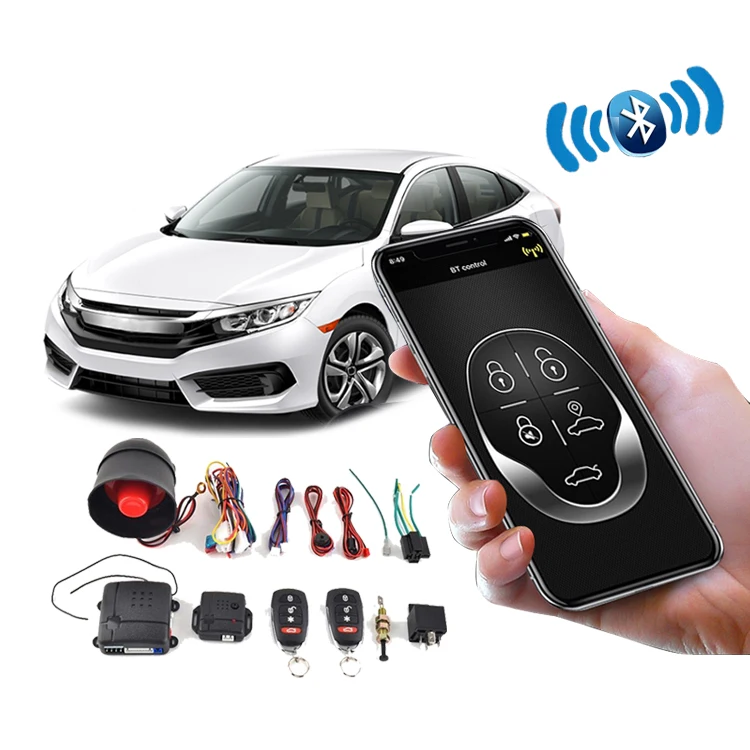 Alarme Voiture Universelle Kacepar - Système Anti-Vol 12V Avec Vibration, 2 Télécommandes Et Sirène Puissante