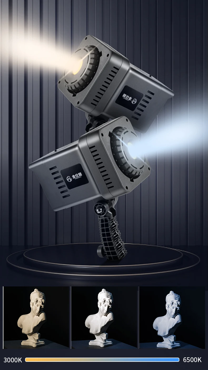 400w Led Video Light 5500k Continuous Dimmable Photo Studio Lighting