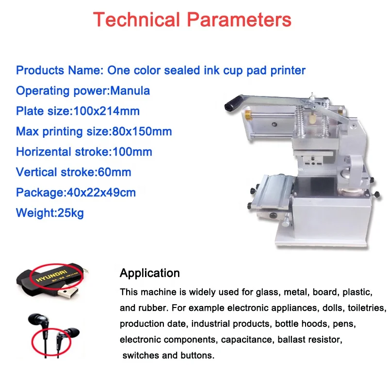 Pad printer machine