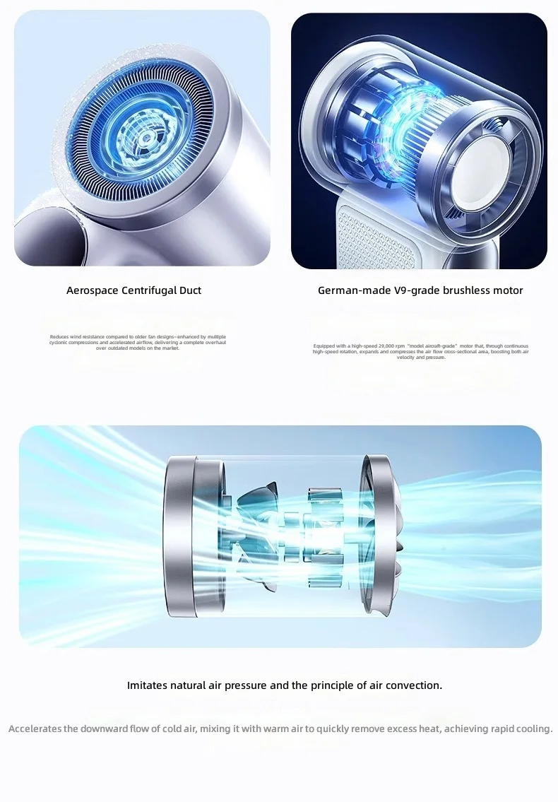 Mini Handheld Fan, USB, Portable, ABS, Plastic - detail 12