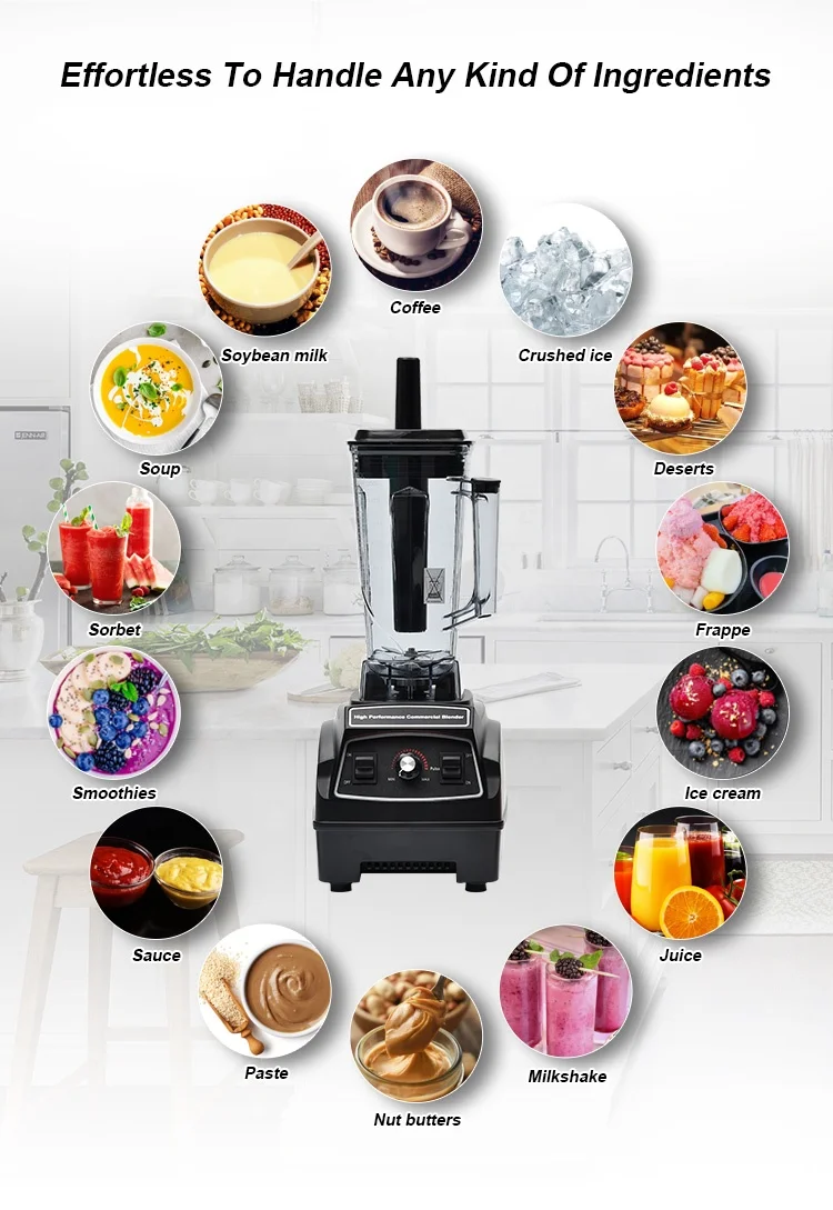Hot Sale High Speed Master Chef Chop Fruit Juicer Blender for Commercial and Home Use Nutrition Machine Blender