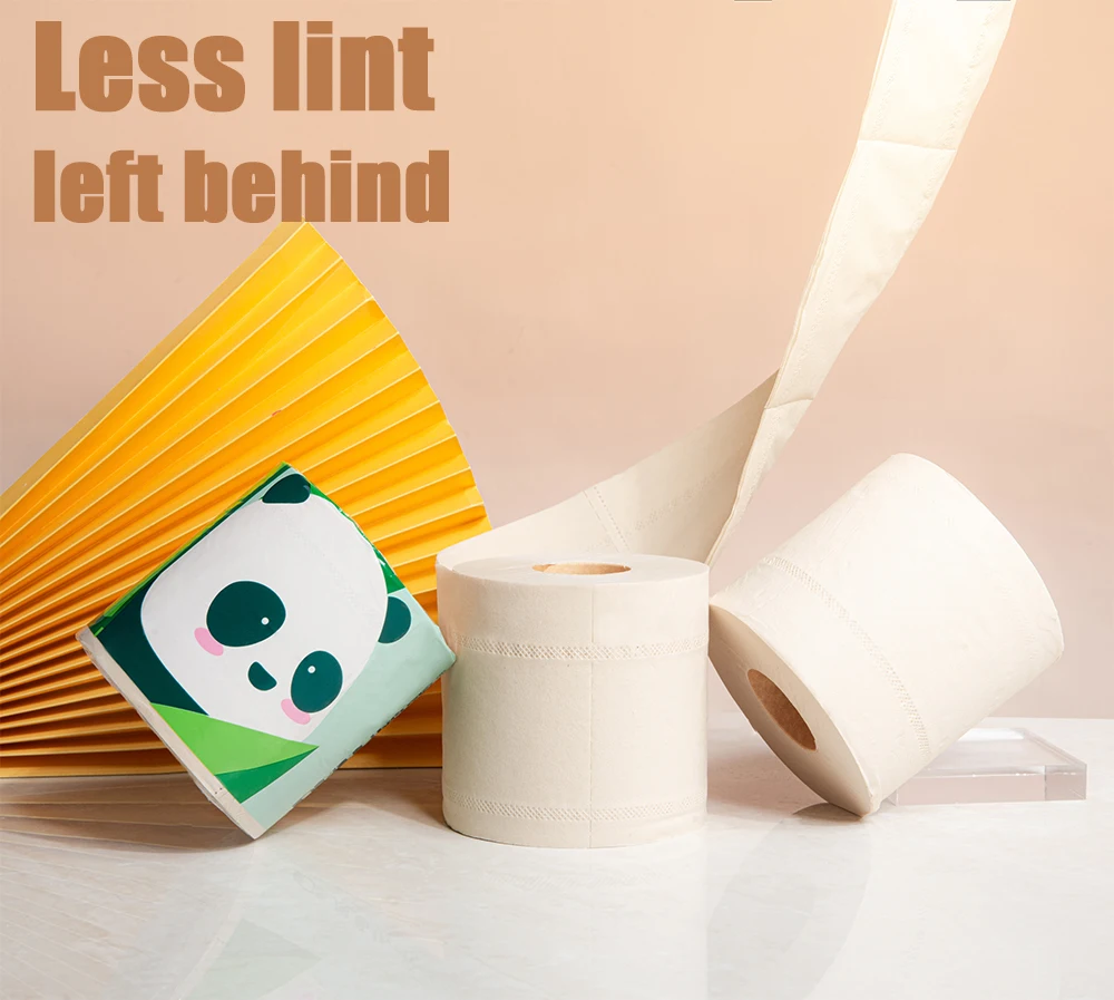 24 Rolls Virgin Bamboo Pulp Water Soluble Biodegradable Toilet Paper