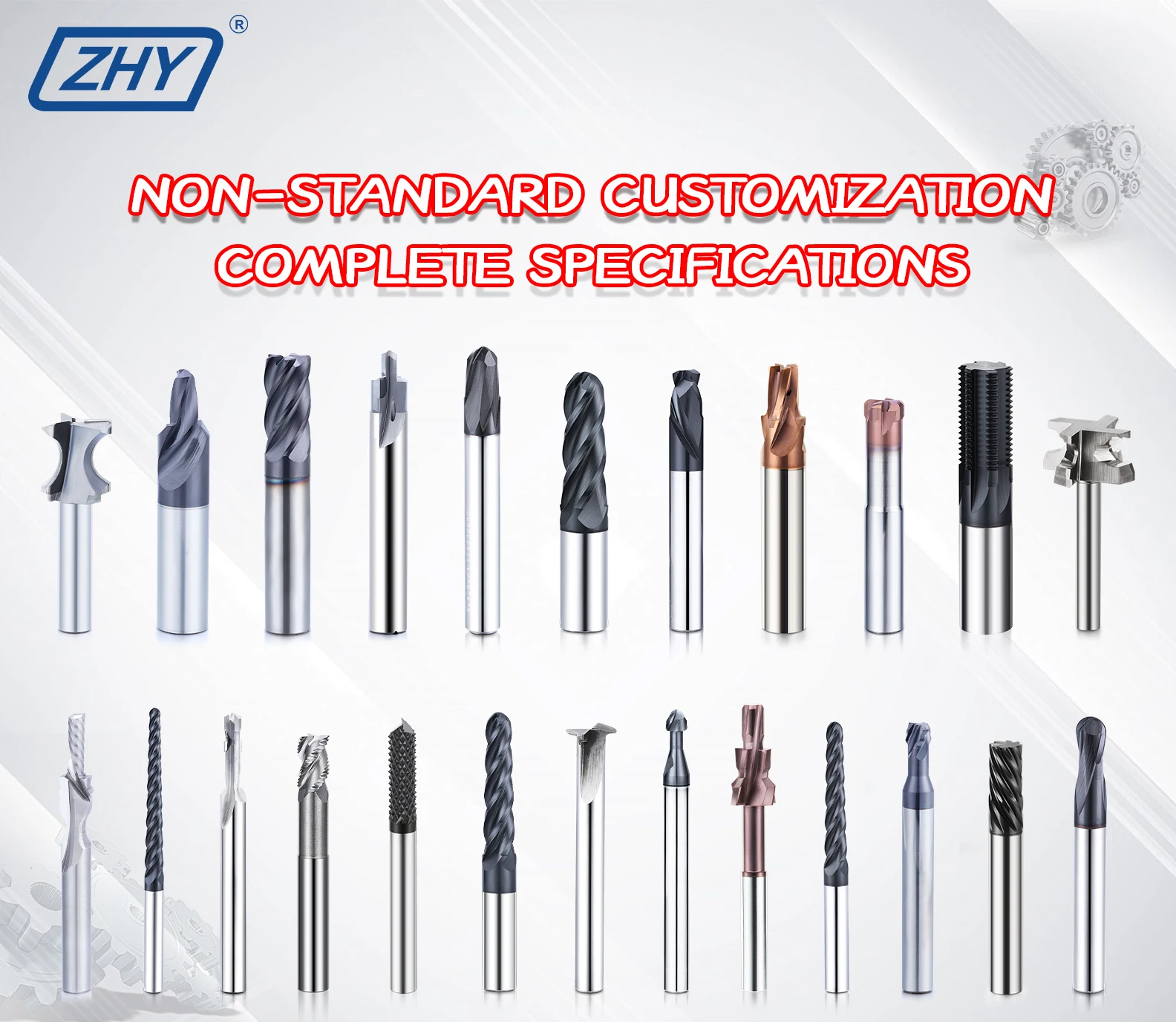 Special Design CNC Cutting Tools Solid Carbide End Mill Bits Roland Milling Burs