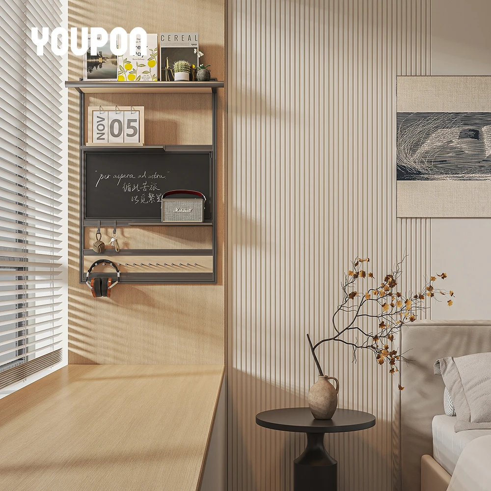 Chinese Manufacturer black Display Shelves Metal Storage Wall Shelf Unit Modern Shelf Wall Mounted for Bay Window