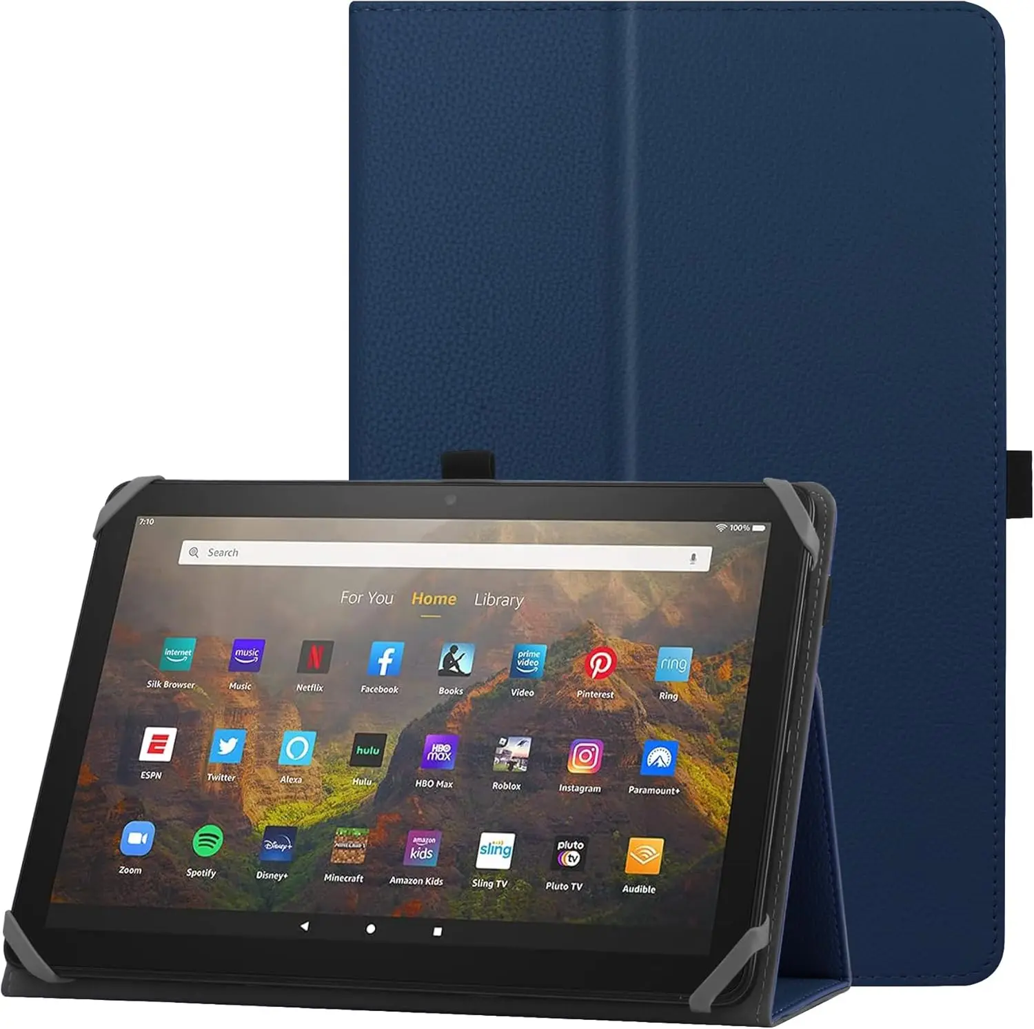 Universal Case for 10 11 inch Tablets with Stand Folio and Hand Strap Protective Covers PU Leather Covers Protections