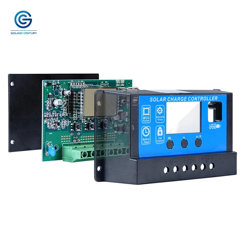 PWM 10A 20A 30A Solar Charge Controller 12V 24V Auto Work With Dual USB ...