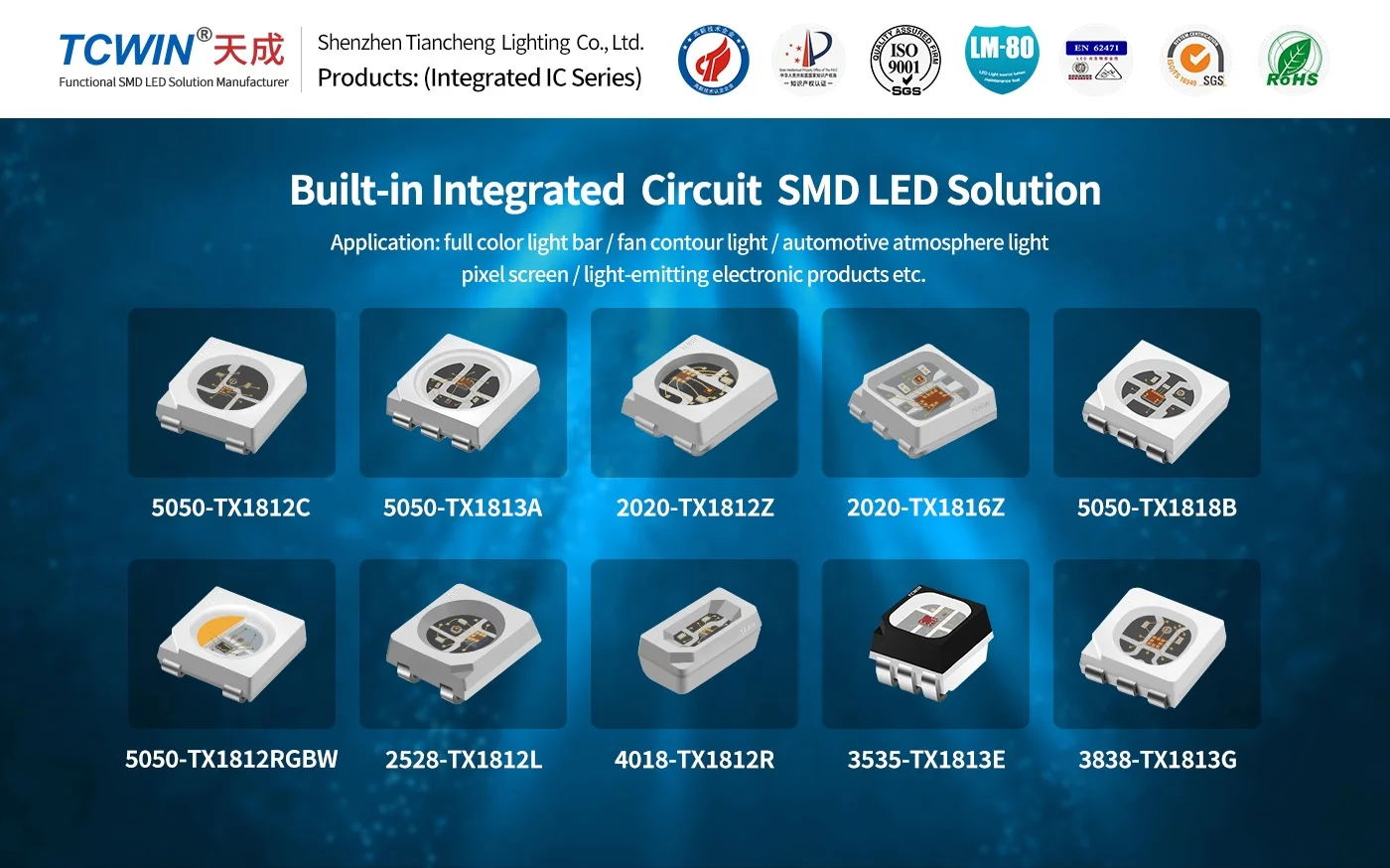 Встроенный ic 5050 RGB 6-контактный 12 В Полноцветный smd светодиод для Пиксельной светодиодной ленты