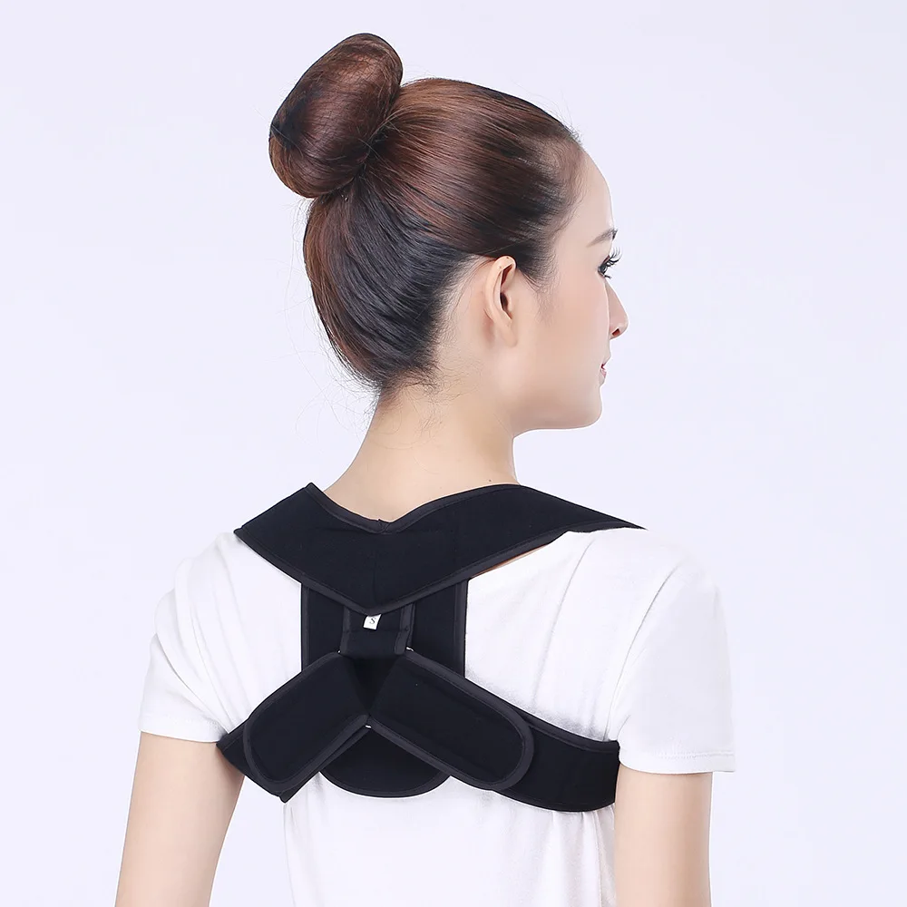 BZ-007 Upper Back Posture Corrector Brace Fabric Clavicle Support for Fractures Sprains Shoulder Protection