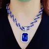 Silver white+blue-18inch