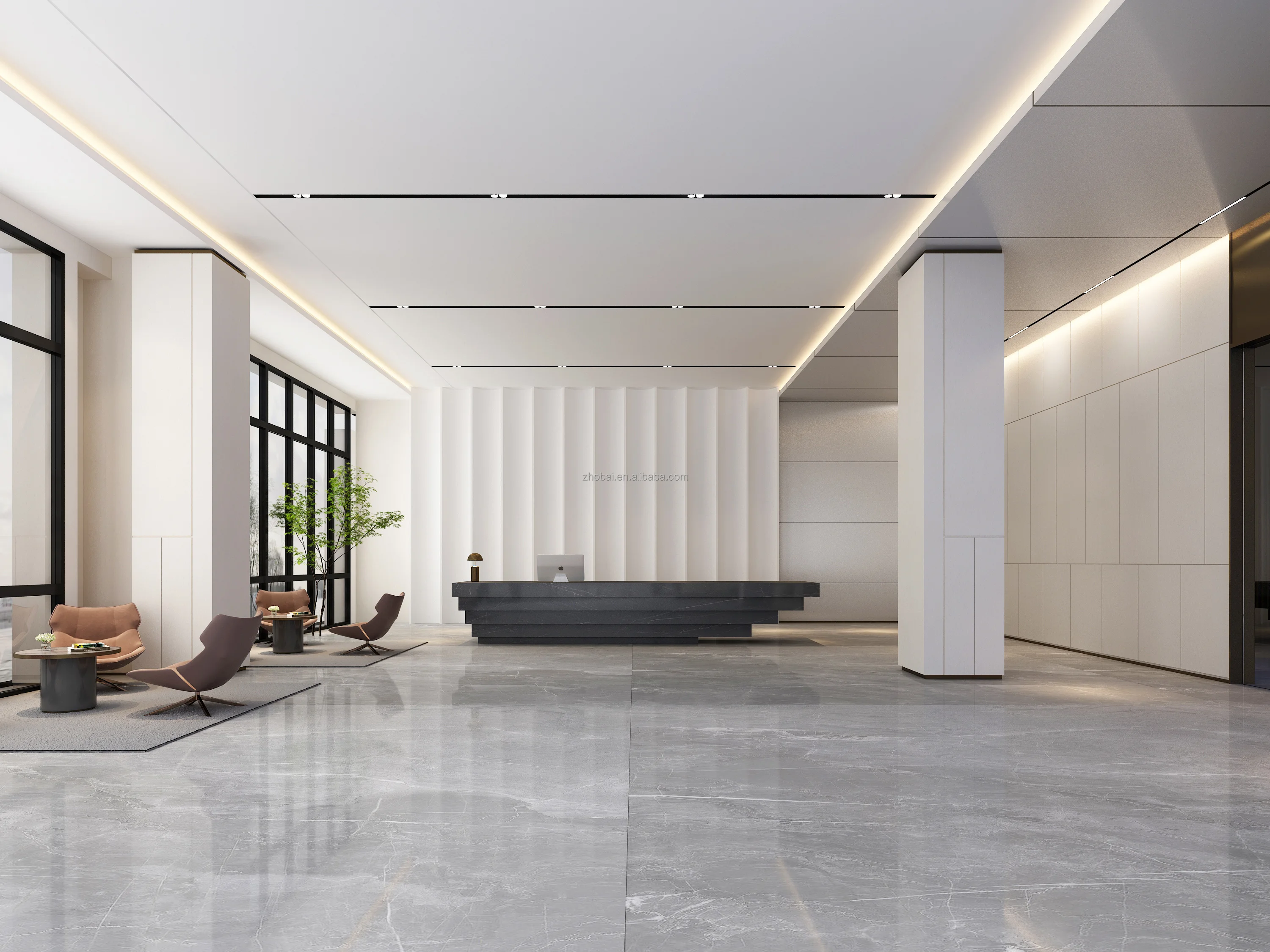 Custom Made Luxury Coffee Bar Reception Desk High Quality LED Design for Beauty Salons Hotels Schools Gyms-Durable Modern Style 4