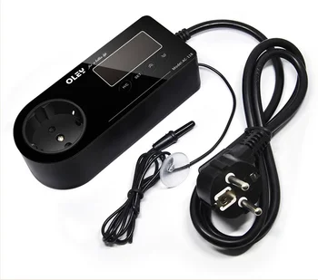 AC-118 Digital Reptile Thermostat  - 0.1℃ Resolution, 16-40℃ Range, Cool/Heat Dual Mode, 1100W 220V Resistive Load