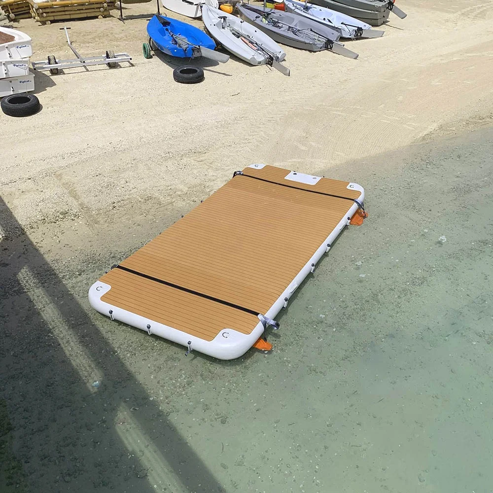 Inflatable Platform Tent Floating Island Jet Ski Dock Floats Leisure Swim Pool Boat Dock for Yacht