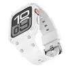 white + silver buckle-strap only