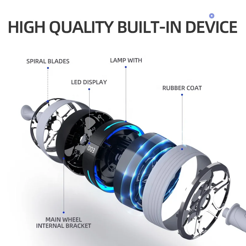 Новинка, Лидер продаж, автоматический пружинный ролик ab, бесшумный, высокого качества с цифровым счетчиком