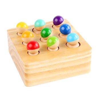  5 Pieces Wooden Baby Toys Wooden Toys for Babies 0-6-12 Months Wood  Toys Rattles with Bells Montessori Wood Baby Push Car Wooden Newborn Toy for  Infant Boys and Girls Gifts 