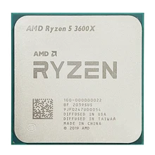 For AMD CPUs R'yzen 5 3600X R5 3600X 3.8 GHz Six-Core Twelve-Thread Processor 7NM 95W L3=32M 100-000000022 Socket AM4 No fan