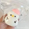Bonhomme de neige rose