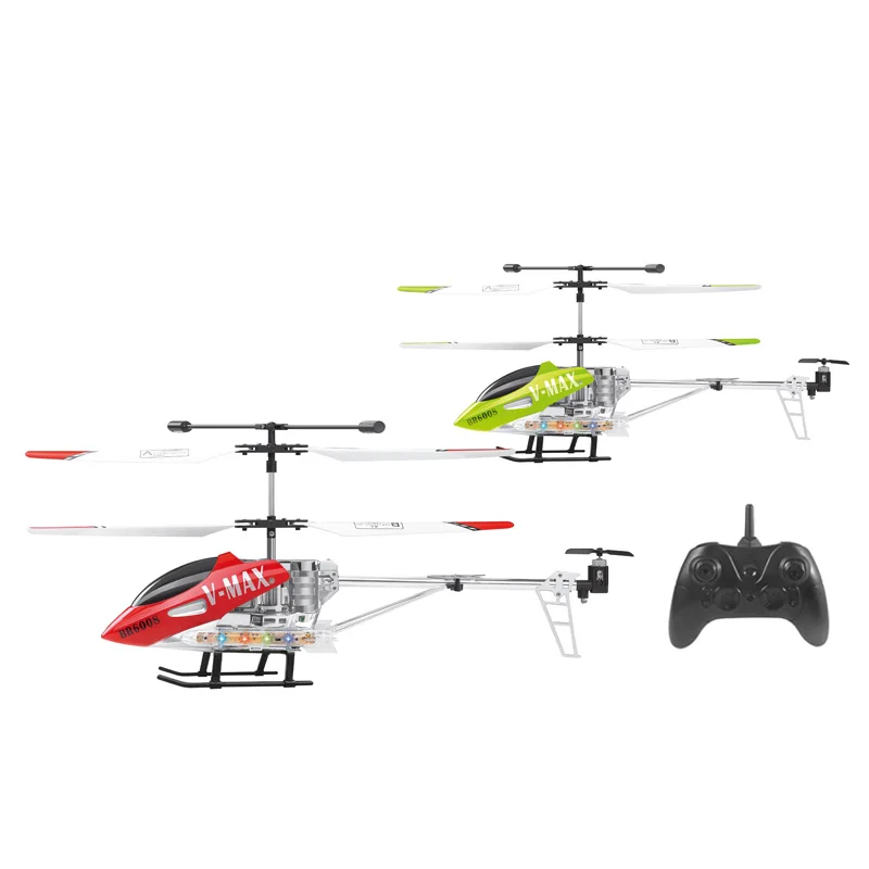 RC Helicopter 2.4G 3.5CH V-MAX Coaxial Metal Gyroscope Jammed Protection Helicopter Model with Lights