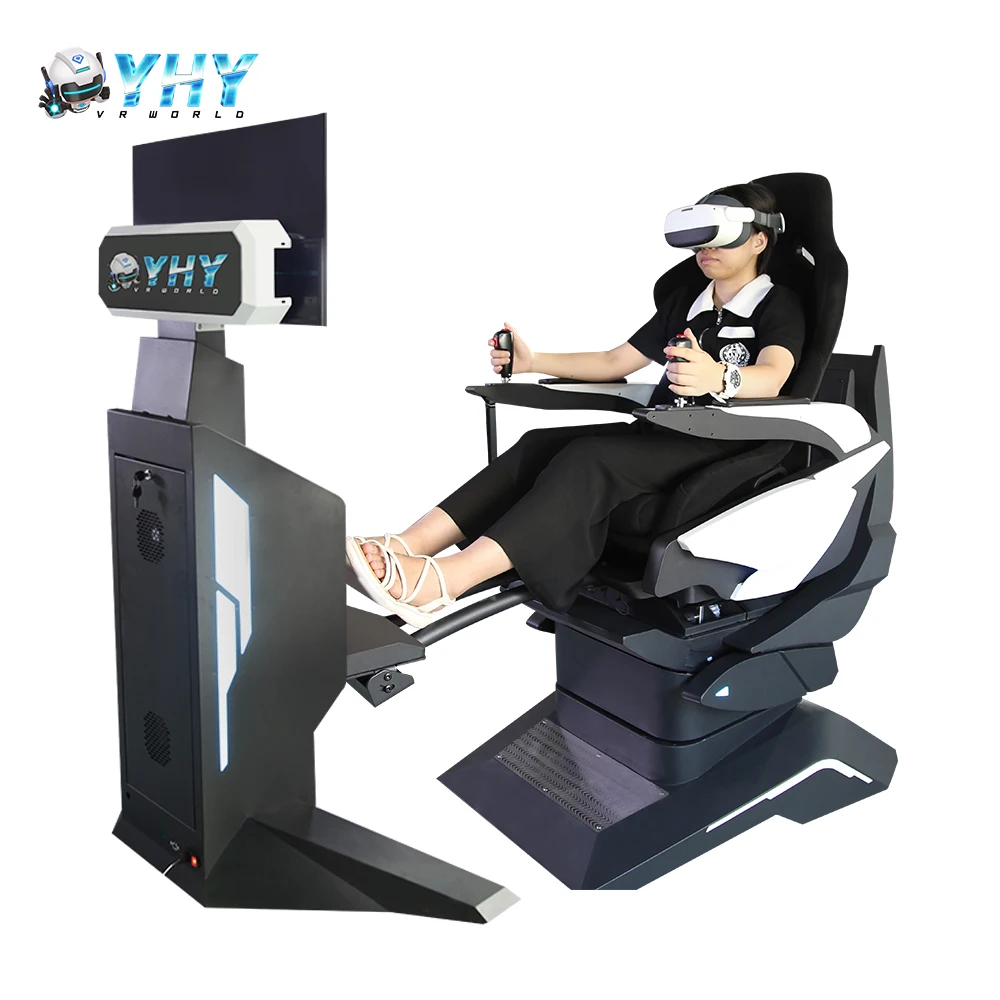 YHY 360 Degree Rotation Chair Game Machine 9D Flight Virtual Reality Equipment Simulator Vr 360