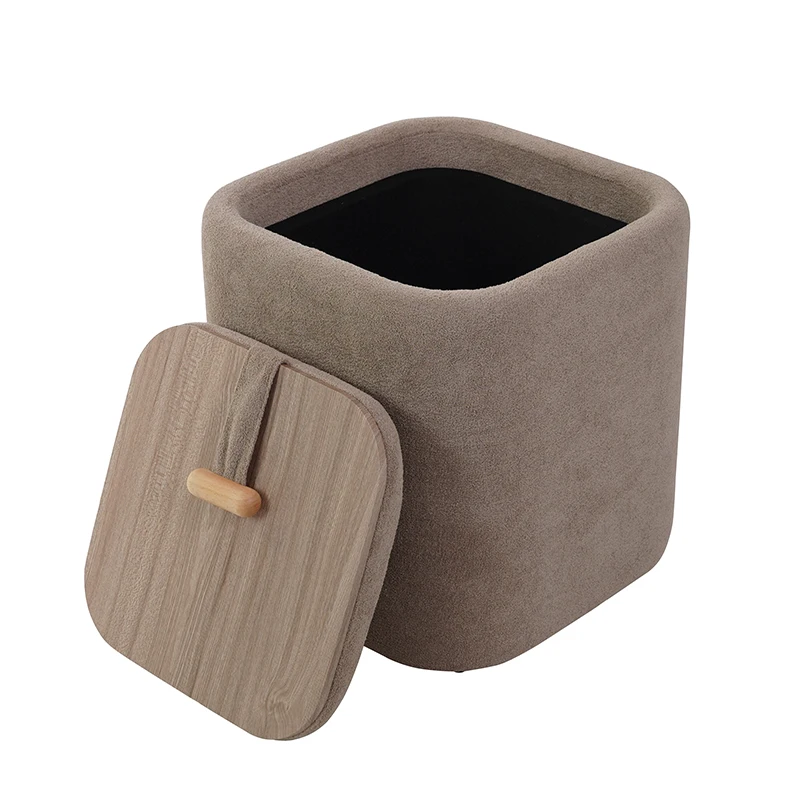 2025 Square Ottoman with Storage Set of Storage Ottoman Stool for Living Room Low Stool