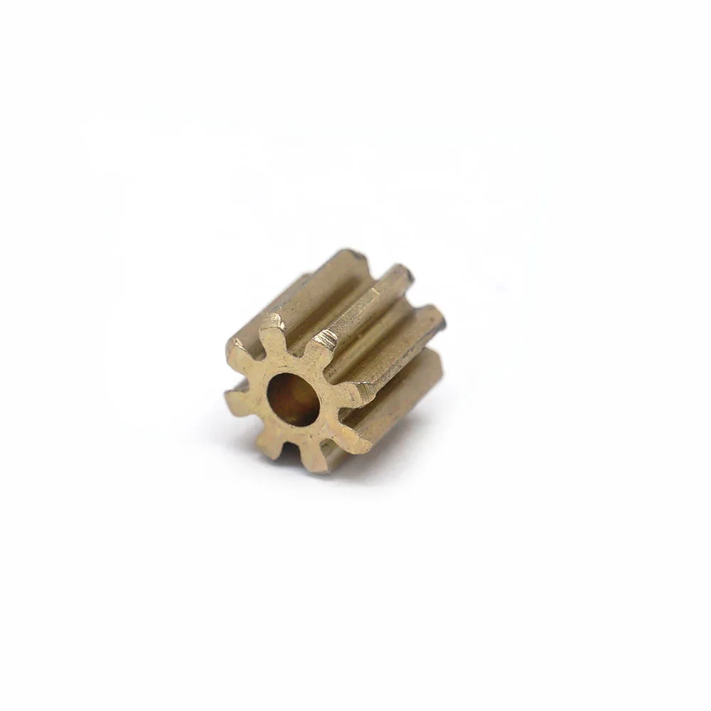 Customized high precision CNC milling of small spur gear brass parts motor copper gear