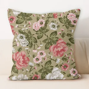 Classic Soft Sofa Pillow Floral Pattern for Living Room Bedroom Decorative Cushion Home Textile